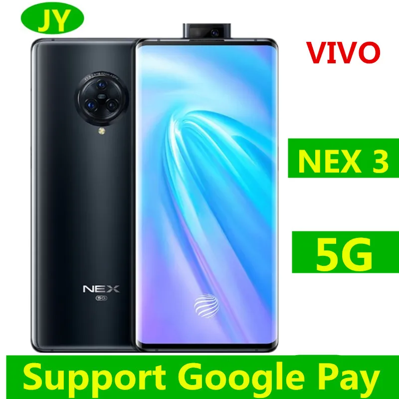 Сотовый телефон Vivo Nex 3 с процессором Snapdragon 855 Plus Android 9 0 Amoled экран 6 89 дюйма 12 Гб ОЗУ