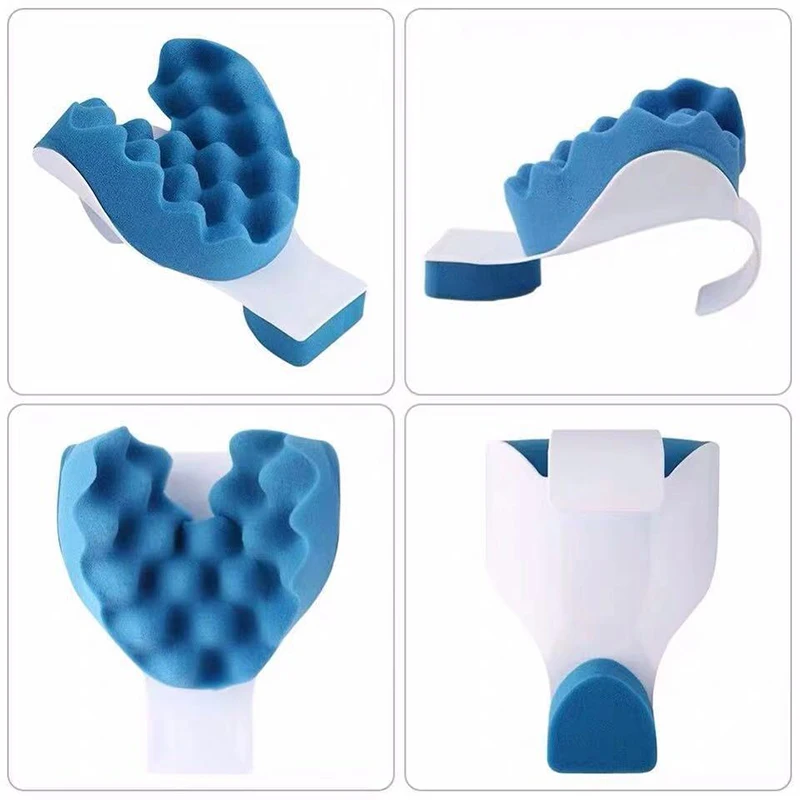

Neck Support Orthopedic Pillow Neck Shoulder Relaxer Blue Sponge Releases Muscle Chiropractic Pillow Physiotherapy Massage