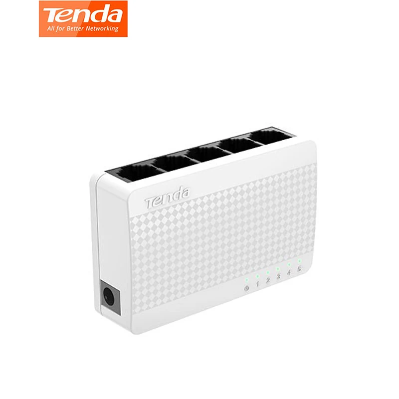 Tenda S105 мини Ethernet коммутатор 5 портов настольные сетевые 10 м/100 м RJ45 порт полный
