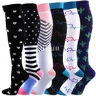 58 стилей новые Компрессионные носки до колен медицинские, варикозное расширение вен, беременность, отек, диабет, мужские женские мужские спортивные носки для бега