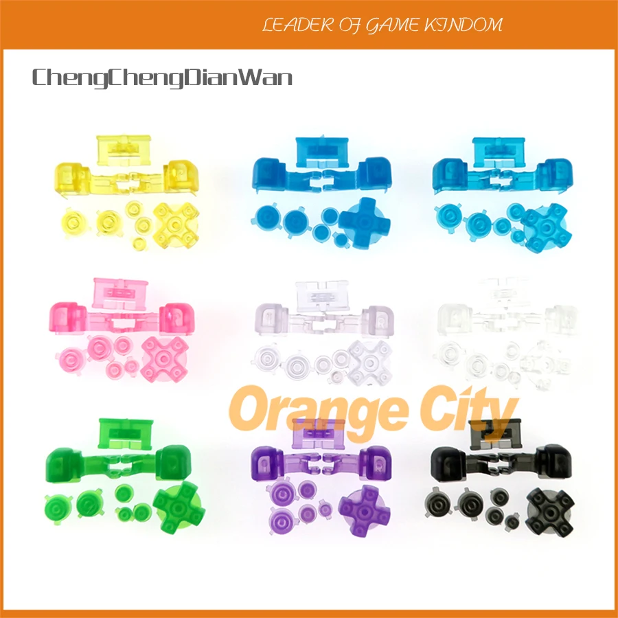 Прозрачный Красочный пластик A B выберите Пуск L R Кнопки D Pad для GBA SP полные кнопки 1