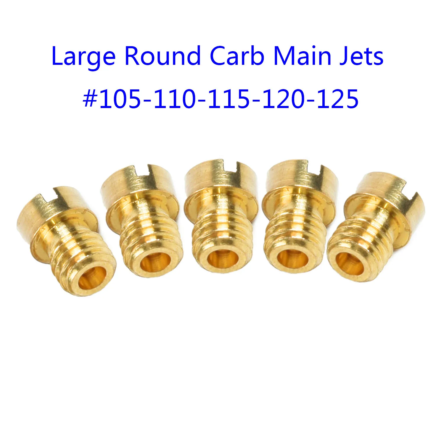 

Accessories Main Jets Carburetor Gold M5x0.75mm Set 125-200cc engine 9mm