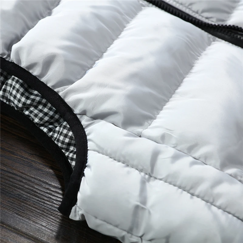 

Nice New Men Vest Winter Jackets Fashion Casual Sleeveless Coat Thick Warm Zipper Jacket Outerwear Cotton-Padded Waistcoat Man