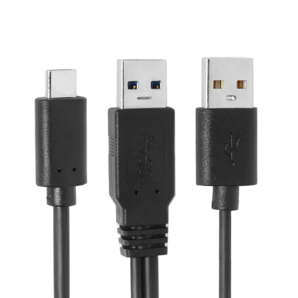 USB-кабель с двумя портами USB 3 0 и 2 для ноутбука жесткого диска | Компьютеры офис