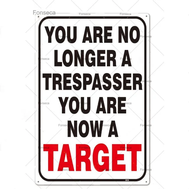 

No Trespassing Sign Warning Metal Sign Video Surveillance Sign Wall Decor Yard Sign No Entry Metal Signs