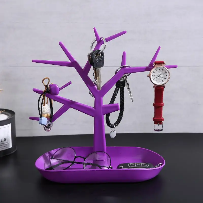 Keys Storage Rack Home Porch Desktop Box Ornaments Shelf Earrings Hanger Necklace Ring Display Stand Household Organizer | Дом и сад