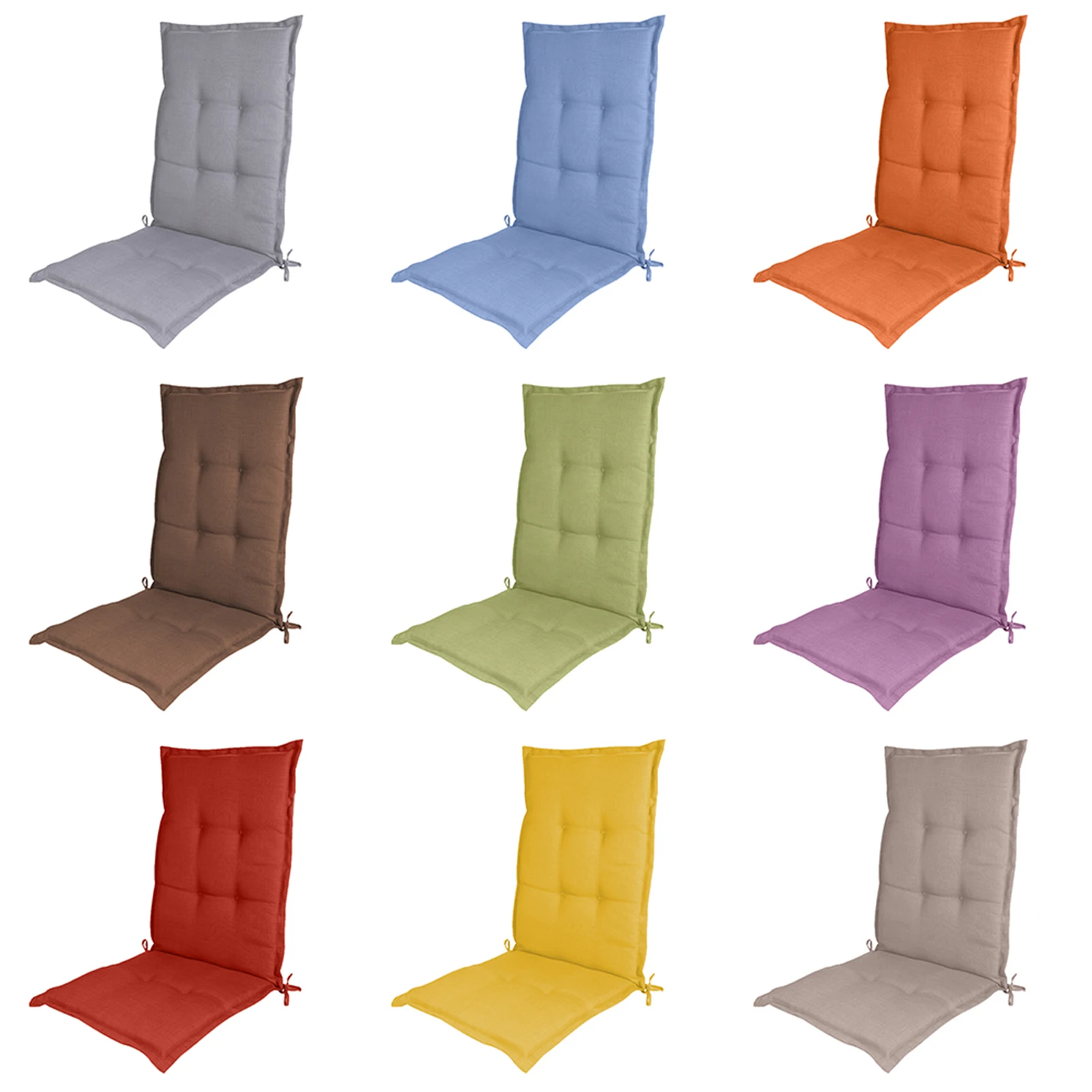 

Long Cushion Recliner Chair Cushion Foldable Rocking Chair Cushion High Back Couch Seat Cushion Pads Garden Lounger Mat