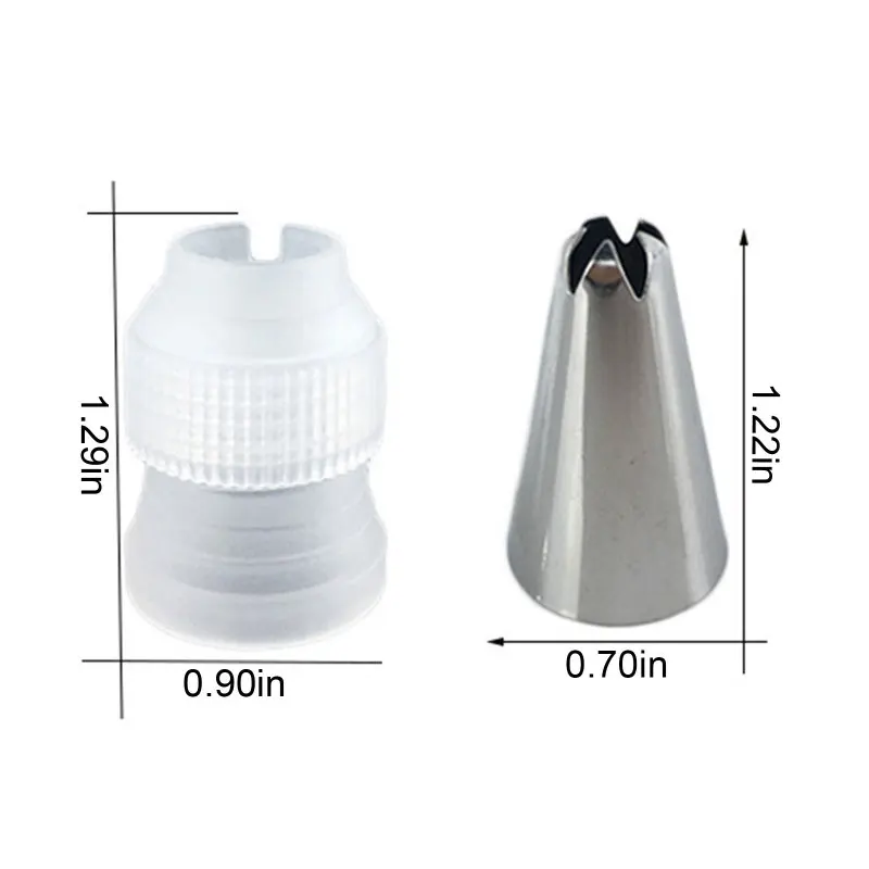 

52Pcs Multiple Decorating Tip Sets Stainless Steel Nozzle Tip DIY Cake Decoration Tool Icing Pipe Cream Pastry Bag Nozzle Baking