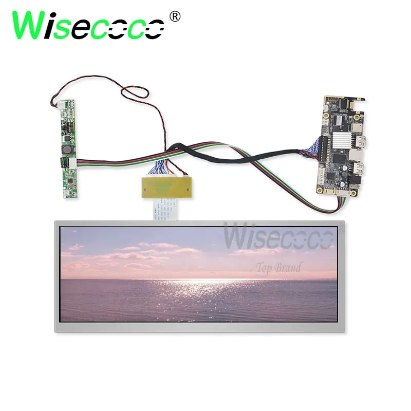 1920*720 12,3 raspberry pi ips антибликовый ЖК-дисплей экран для контроля уровня сахара в крови с 50 штырей lvds хост USB 5V DM DPG TF карты драйвер платы 1000 нит