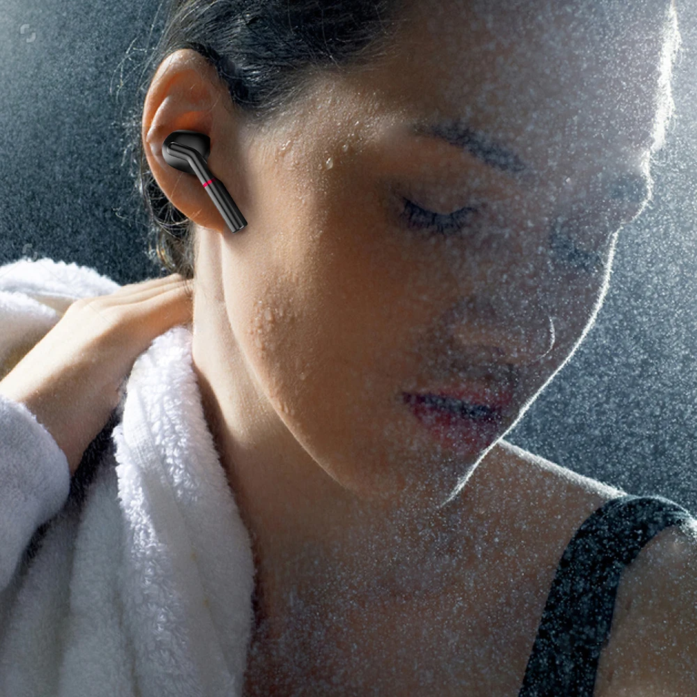 TWS VV1 Водонепроницаемый Bluetooth 5,0 крючок для сережки наушники беспроводные наушники стерео, бинауральный шумоподавление гарнитура с микрофоном
