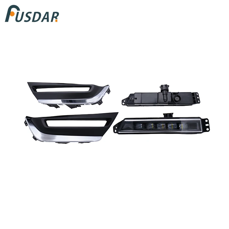 Передсветильник светодиодные фары противотуманные + крышки радиатора для Honda CR-V