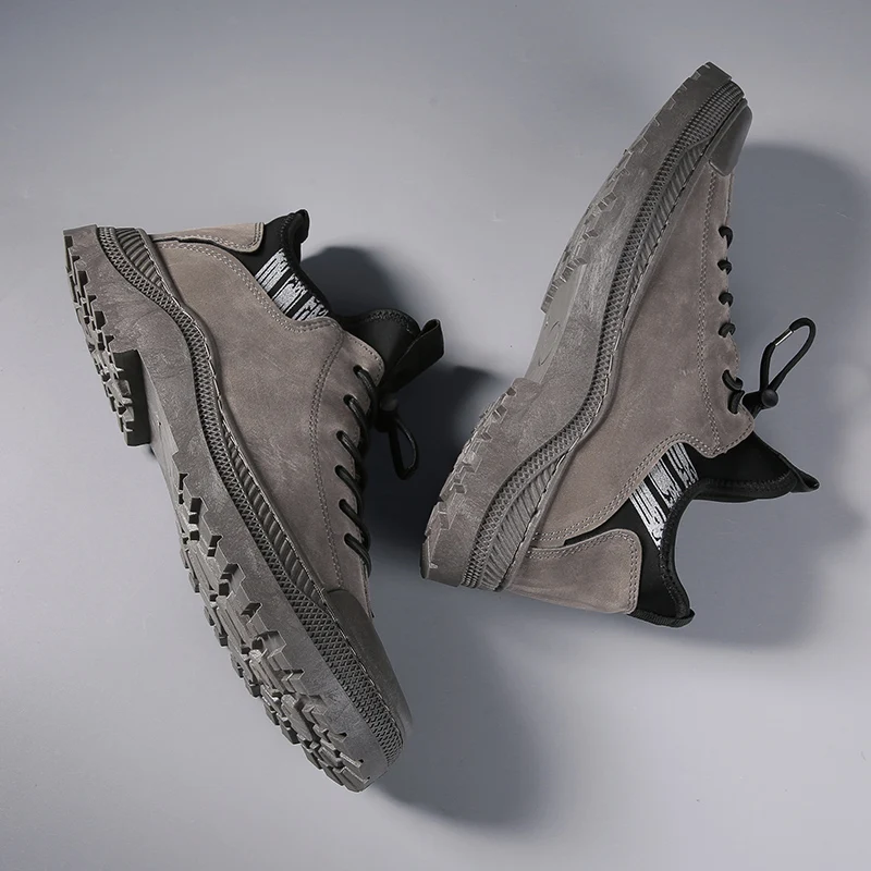 

Hot Sell Men Martin Boots Outdoor Casual Breathable Men Climb Shoes Lace Up Men Work Boots Zapatillas Hombre Men Running Shoes