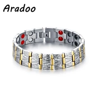 aradoo magnetic bracelet stainless steel bracelet mens bracelet metal bracelet clasp bracelet korea holiday gift for bracelet