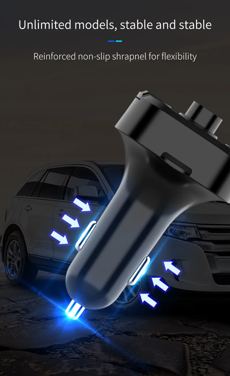 Беспроводной fm-передатчик Bluetooth автомобильный комплект MP3 музыкальный плеер Bluetooth 5,0 громкой связи вызов двойной зарядное устройство usb Поддержка TF карта