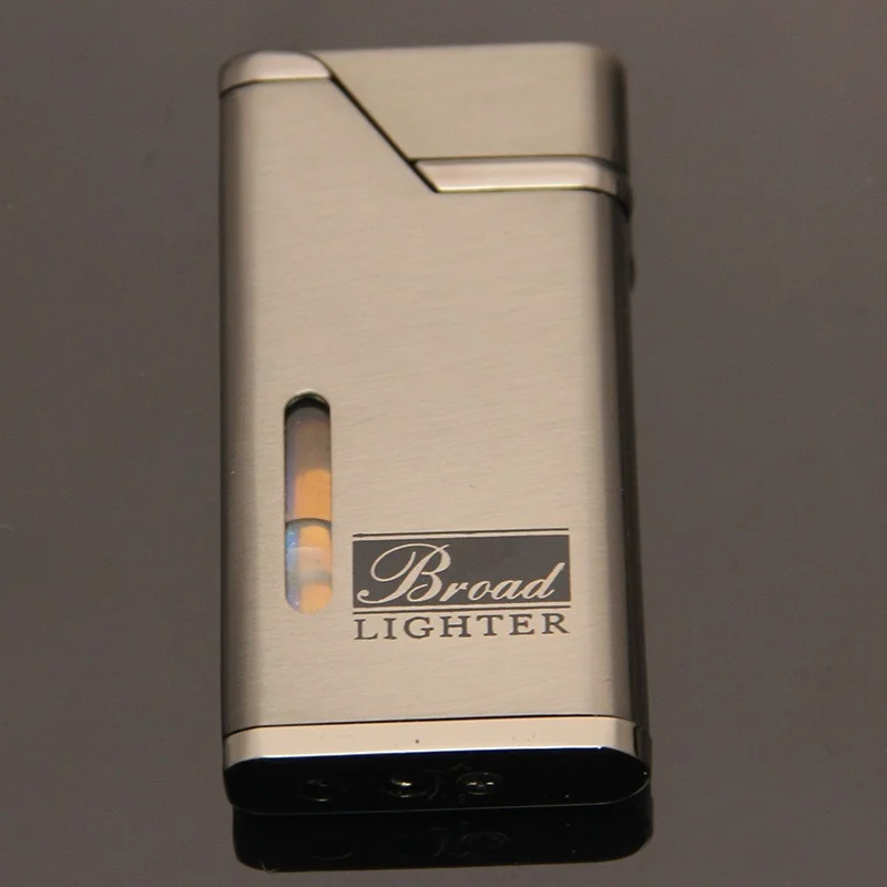 Personality Creative Ultra-Thin Turbo Butane Lighter Torch Metal Red Flame Windproof Gas Lighters Smoke Accessories Gift For Man | Дом и сад