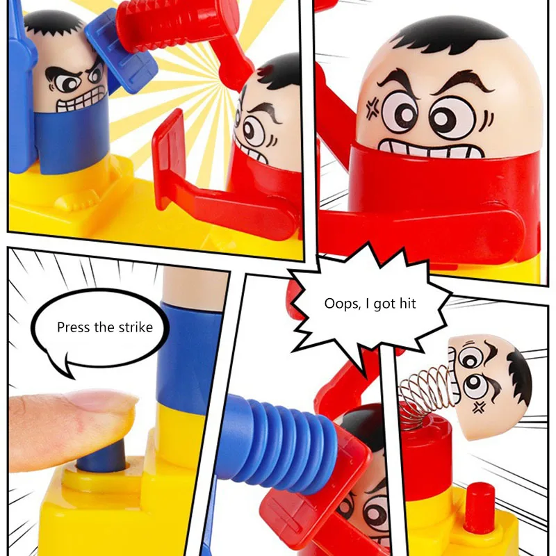 

Mini Baby Toy Double Battle Doll Toy Children'S Game Parent-Child Interaction Hammer Hiding Game Board Game Toy Funny Gift