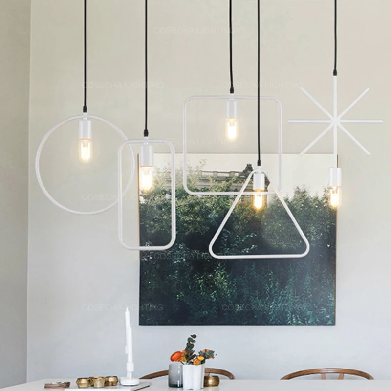 Черная Одиночная Подвесная лампа один свет винтажный Ретро подвесной светильник