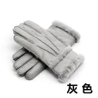 Зимние перчатки из овчины 100% для женщин и мужчин, теплые перчатки из натурального кашемира с мехом, женские перчатки с закрытыми пальцами из натуральной кожи, варежки, перчатки