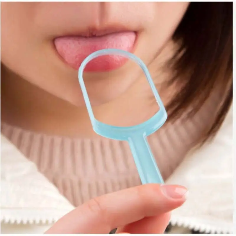 

1PC New Arrival Hot Plastic Hygiene Mouth Care New Oral Tongue Cleaner Scraper