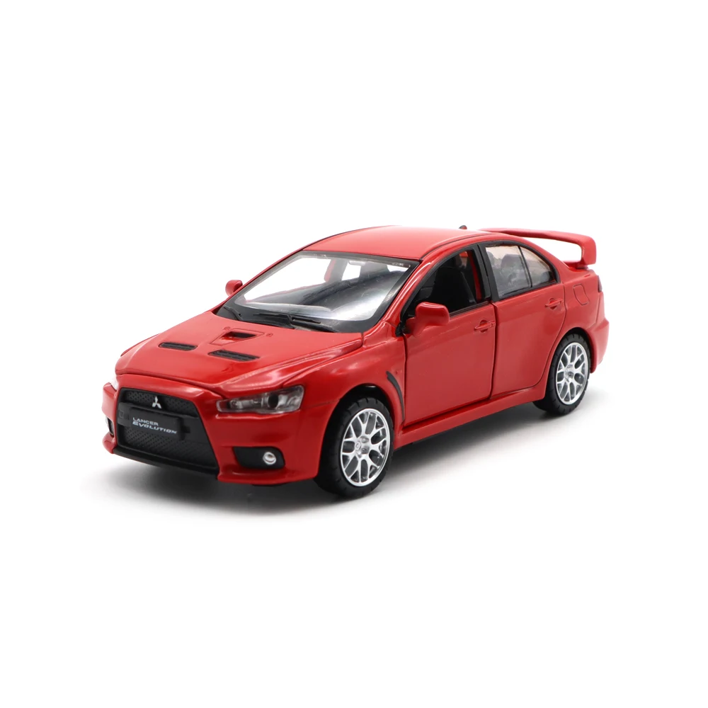 

1/32 EVO X EVO 10 Lancer Evolution LHD BBS CAIPO Diecast Metal Model Car Toys Kids Gifts Sound light Pull Back