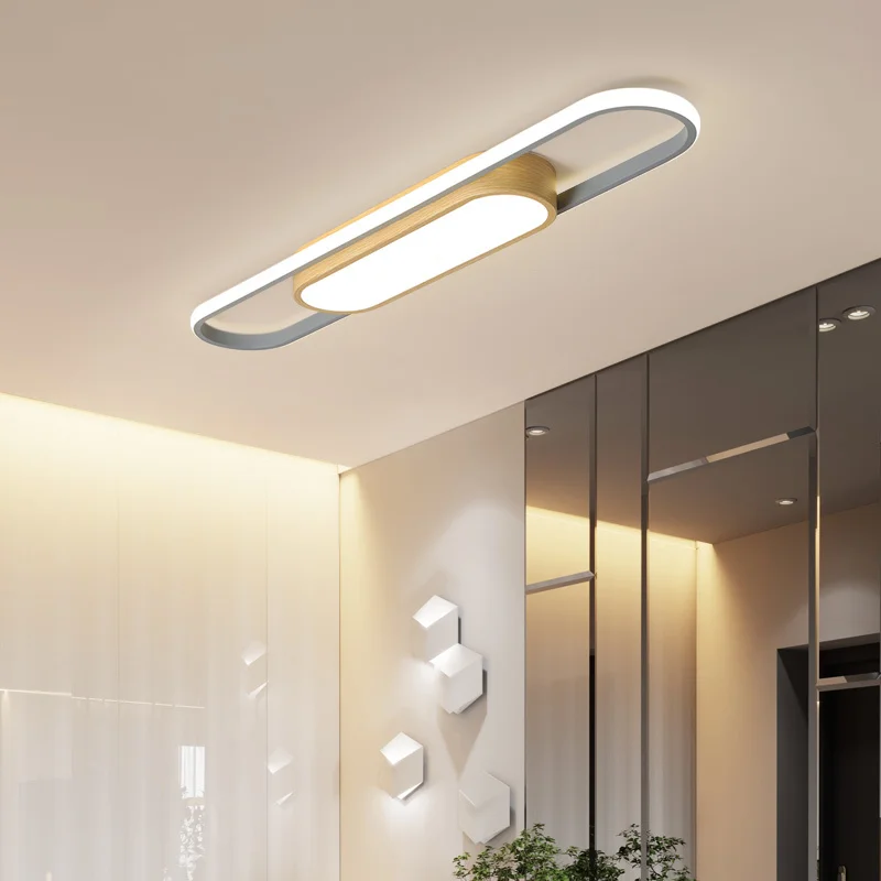 Luces de techo Led modernas Rectangular de la habitación dormitorio cabecera el pasillo de la cocina pasillo balcón Entrada de montaje en superficie de la lámpara