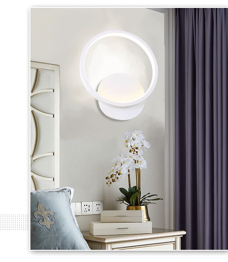 Настенная прикроватная лампа простой современный креативный светильник для