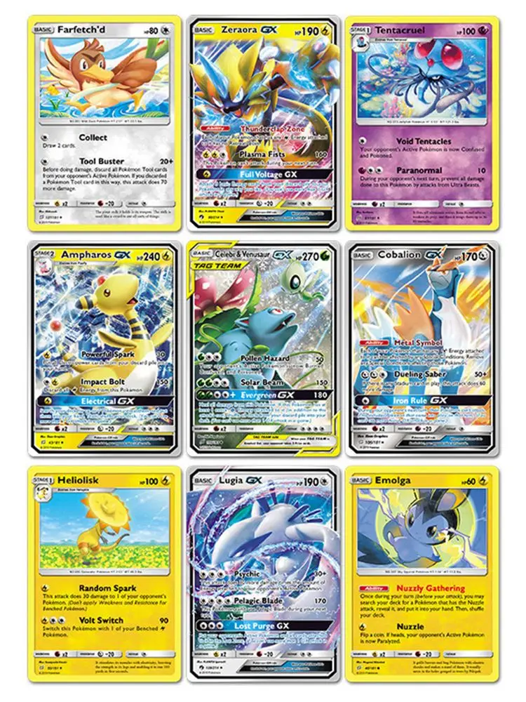 42 карты в коробке новая карточка с покемоном английская версия Покемон