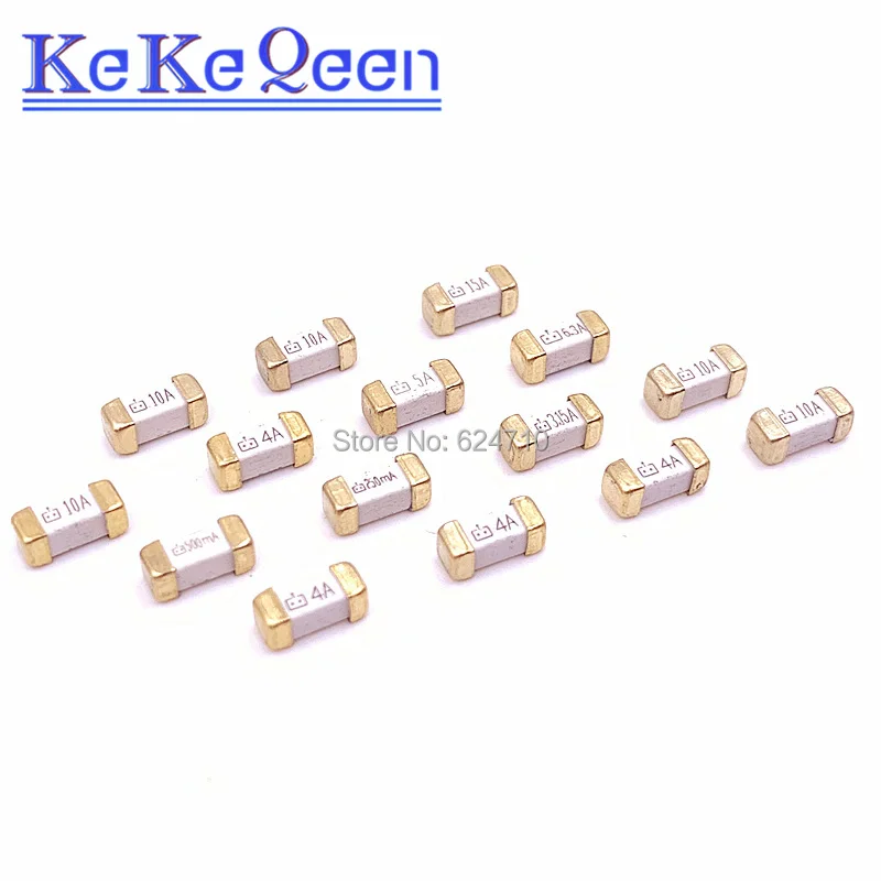 10*10 шт. = 100 Новинка 1808 SMD 1A 2A 3A 4A 5A 6.3A 8A 10A 12A 15A каждый 10 SMT керамические