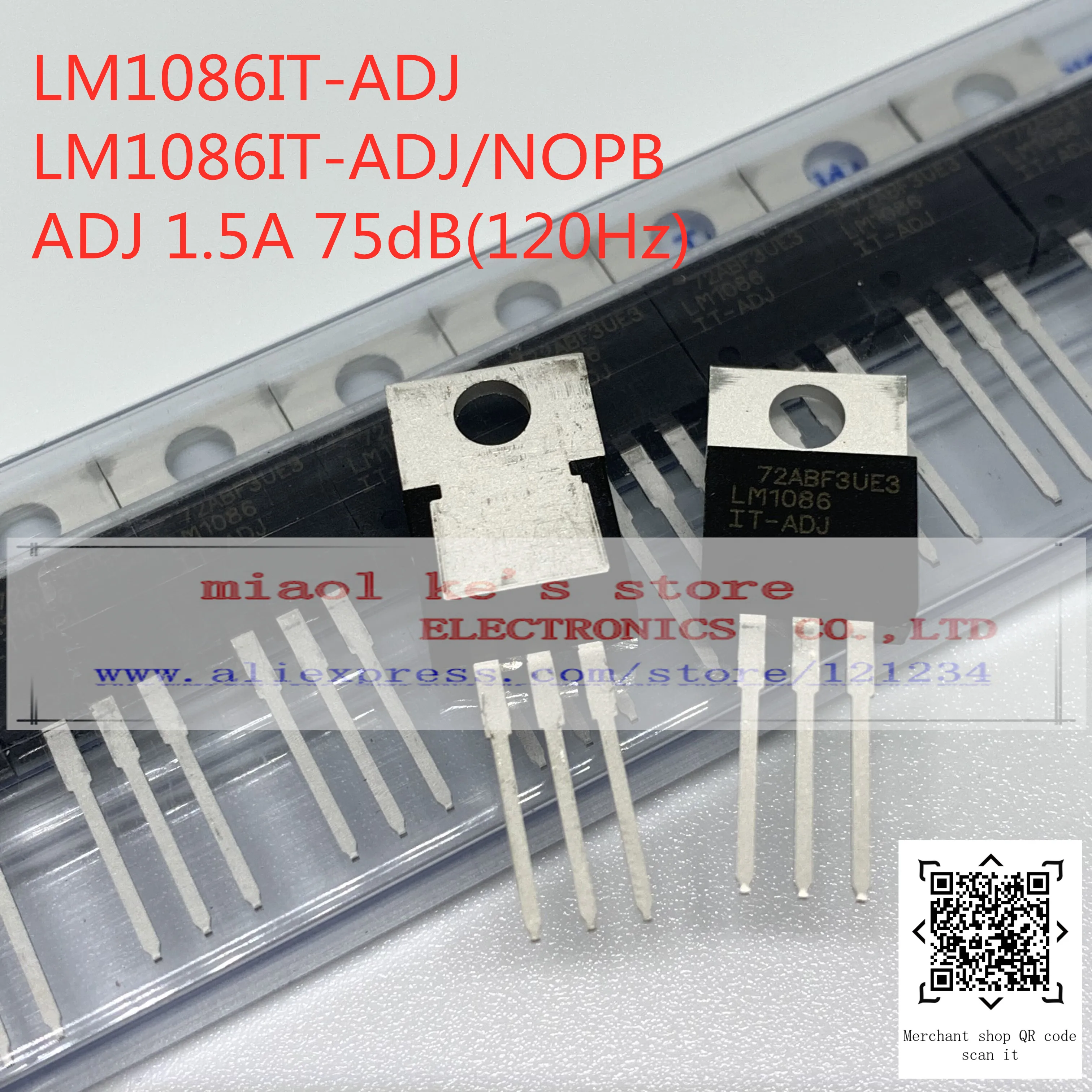 [5 шт. 10 шт.] 100% Новый оригинальный LM1086IT 3.3 ADJ 3.3/NOPB ADJ/NOPB LM1086 IC REG LINEAR 1.5A TO220 3| |