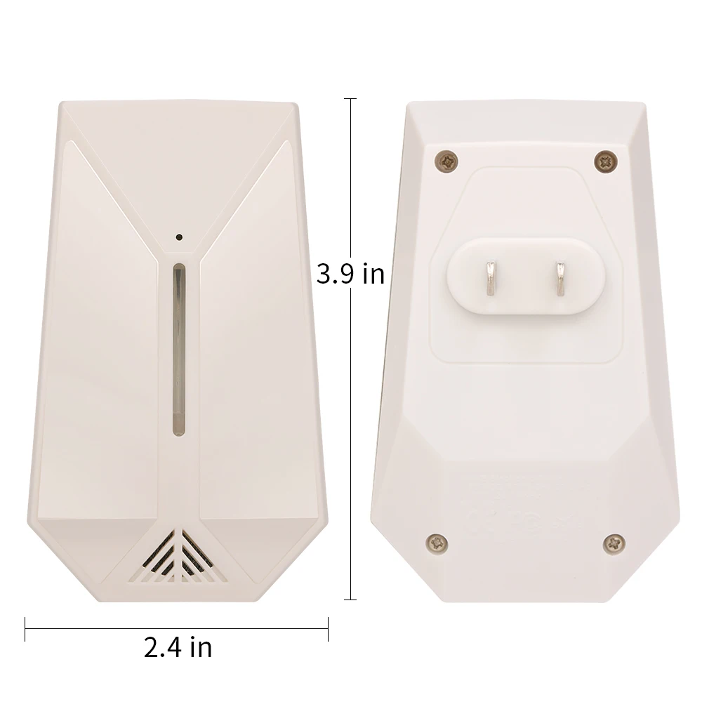 

2Pcs Ultrasonic Pest Repeller Radar Wave Electronic Repellent Indoor for Pest Control Insects Mice Ant Mosquito Spider Roach