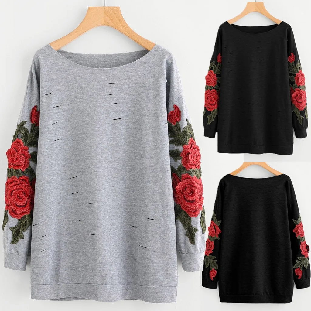 Сексуальные Девушки Женщины o образным вырезом с длинным рукавом вырезами