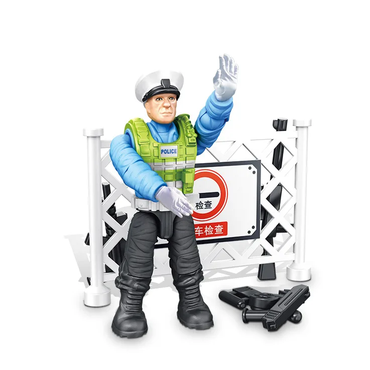 Экшн-фигурки городского транспорта полиции мотоциклистов военно-командного