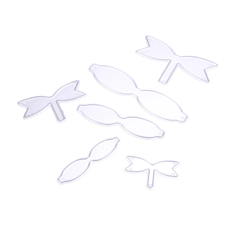 

6Pcs Cutting Dies Mold Bowknot Bows Decoration Scrapbook Paper Craft Knife Mould