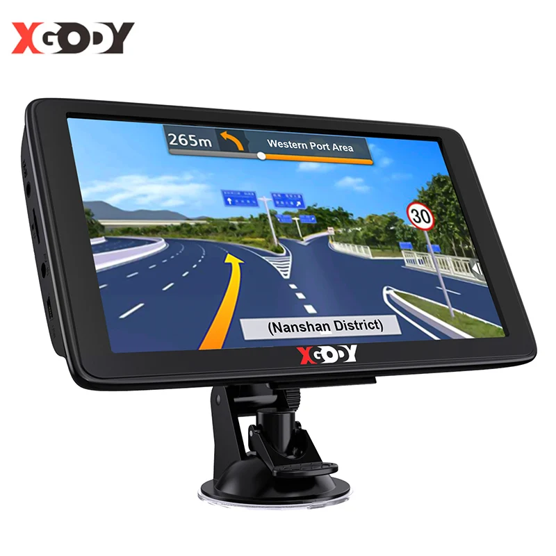 GPS-навигатор Xgody для грузовиков 7 дюймов сенсорный экран от солнца спутниковая