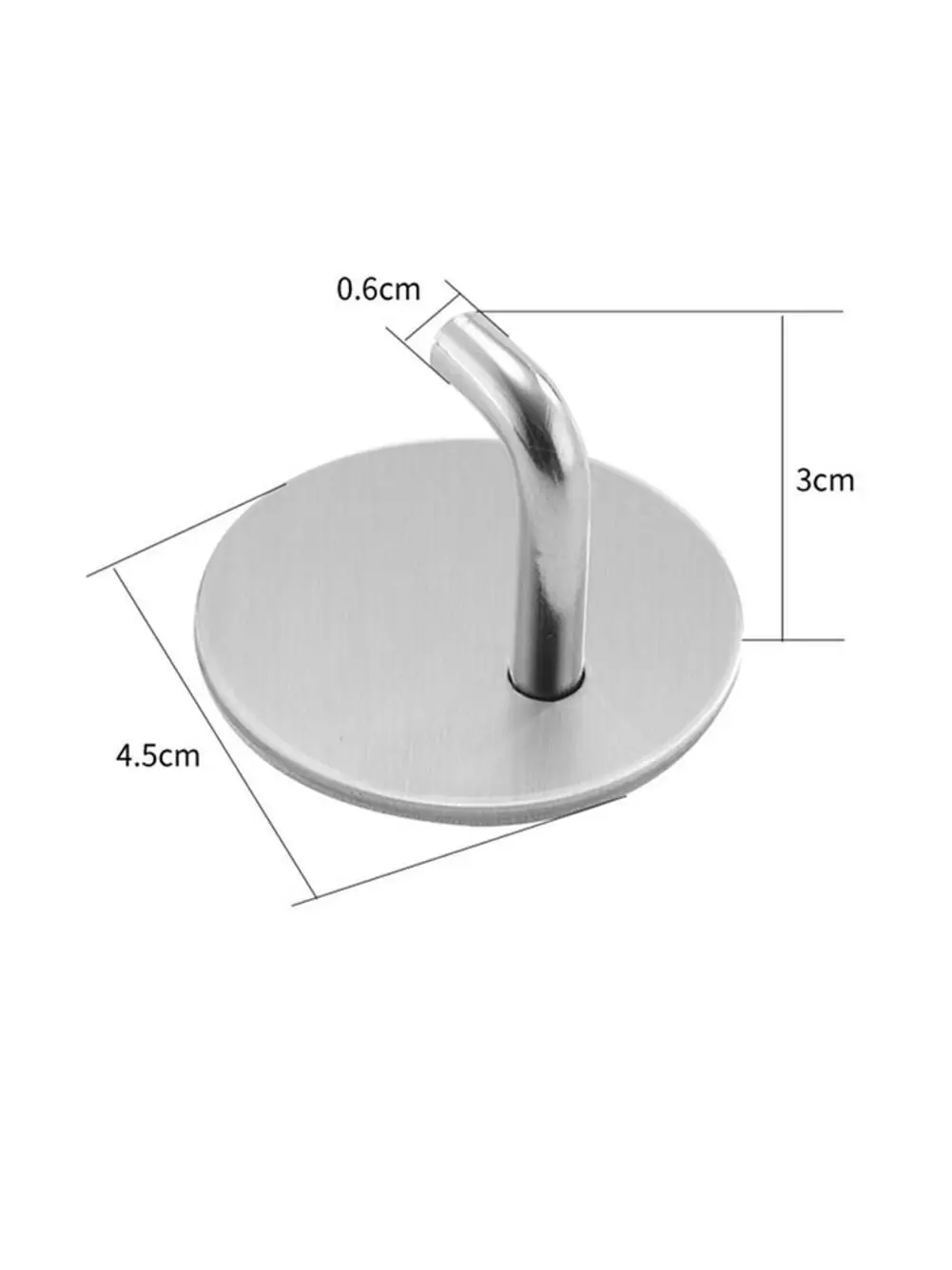

1Pcs Storage Hanger 304 Steel Wall Hook Self Adhesive Towel Bathroom Kitchen Hook Punch-Free Hanging Hanger Q0X9