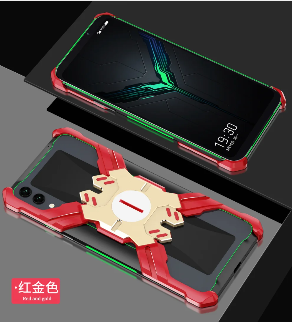 Герой Marvel элементы Алюминиевый металлический бампер чехол для Xiaomi Black Shark 2/Helo тонкий жесткий защитный бампер для телефона