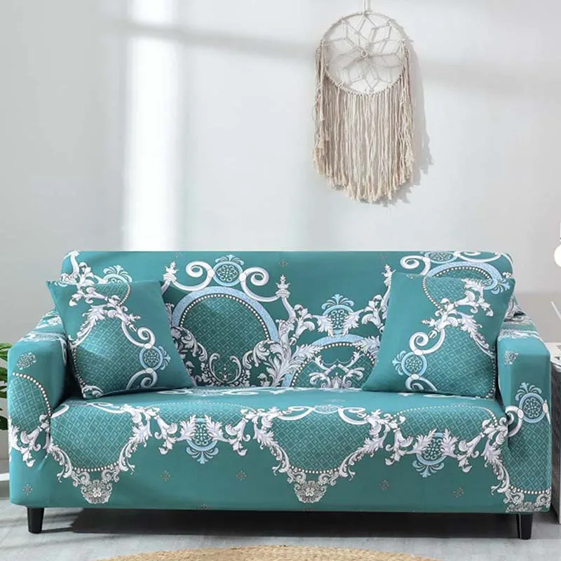 Эластичные универсальные чехлы для диванов с цветочным узором секционные