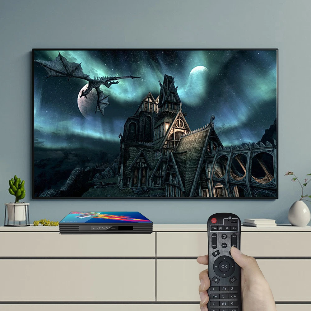 Смарт ТВ-бокс A95X Z2 + Android 9 0 RK3318 Четырехъядерный 4 Гб RAM 64 2 4G & 5G беспроводной WIFI 4K