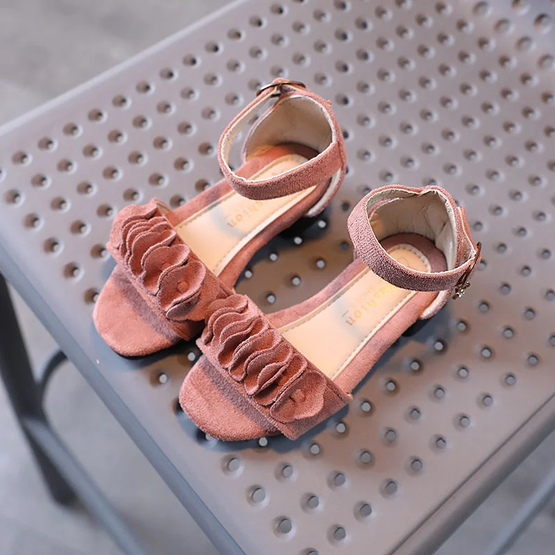 

Girls' Sandals Summer 2021 New Korean High Heel Princess Shoes Middle School Children's Roman Shoes Student Performance Shoes