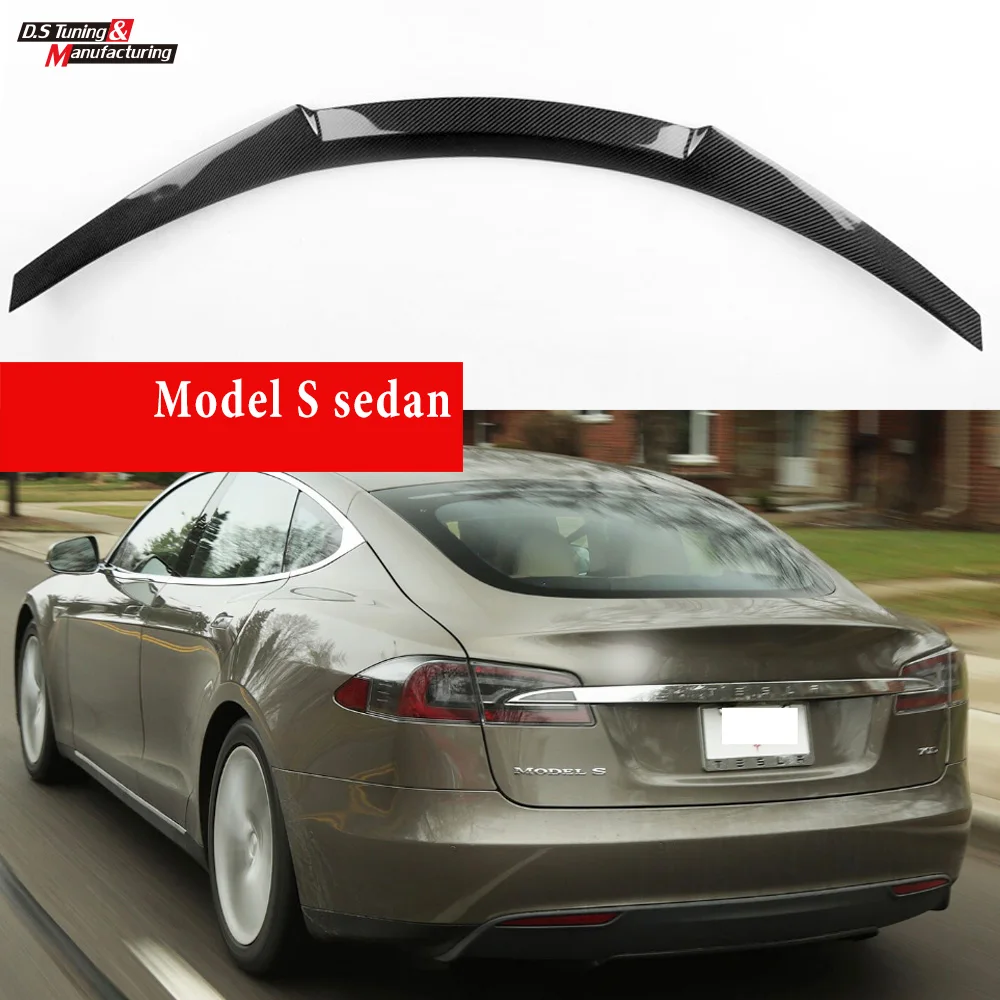 

Для Tesla Model S карбоновый задний Tunk спойлер Гарантированный