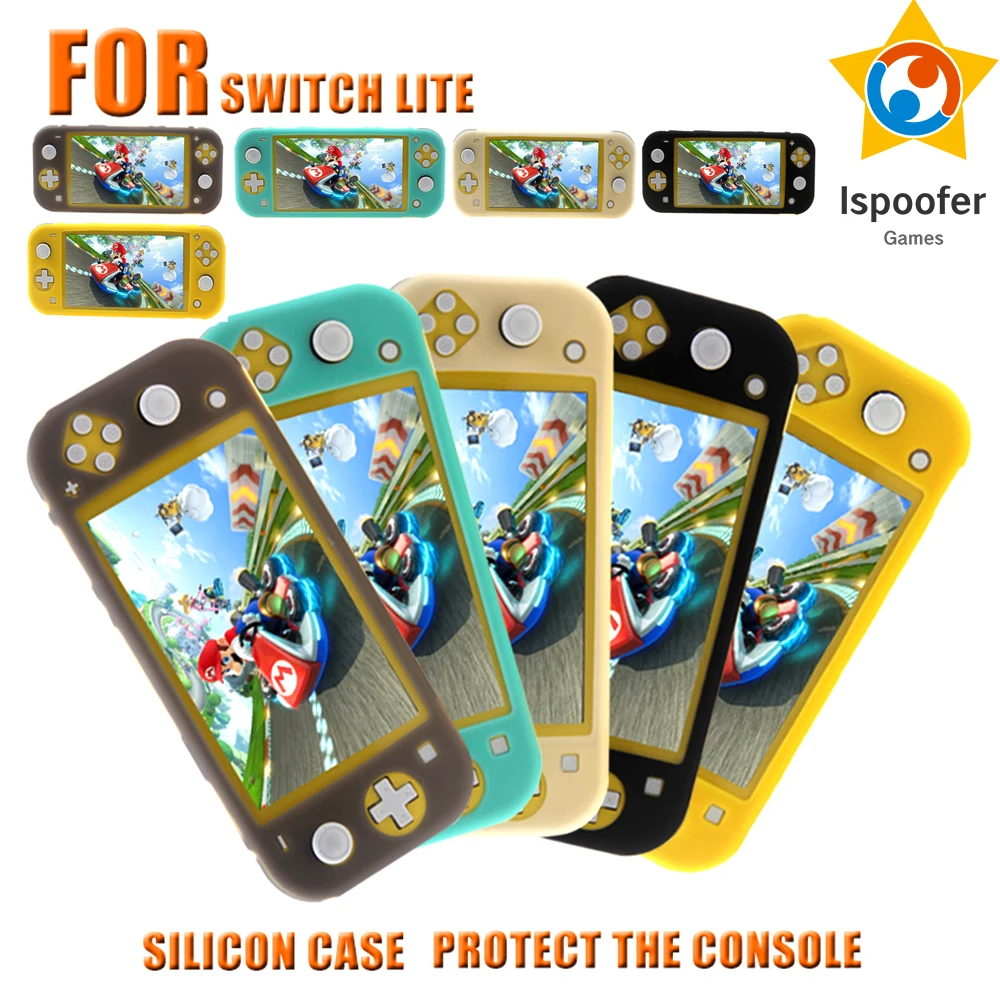 Силиконовый чехол для Nintendo Switch Lite мягкий эргономичный Нескользящий Резиновый