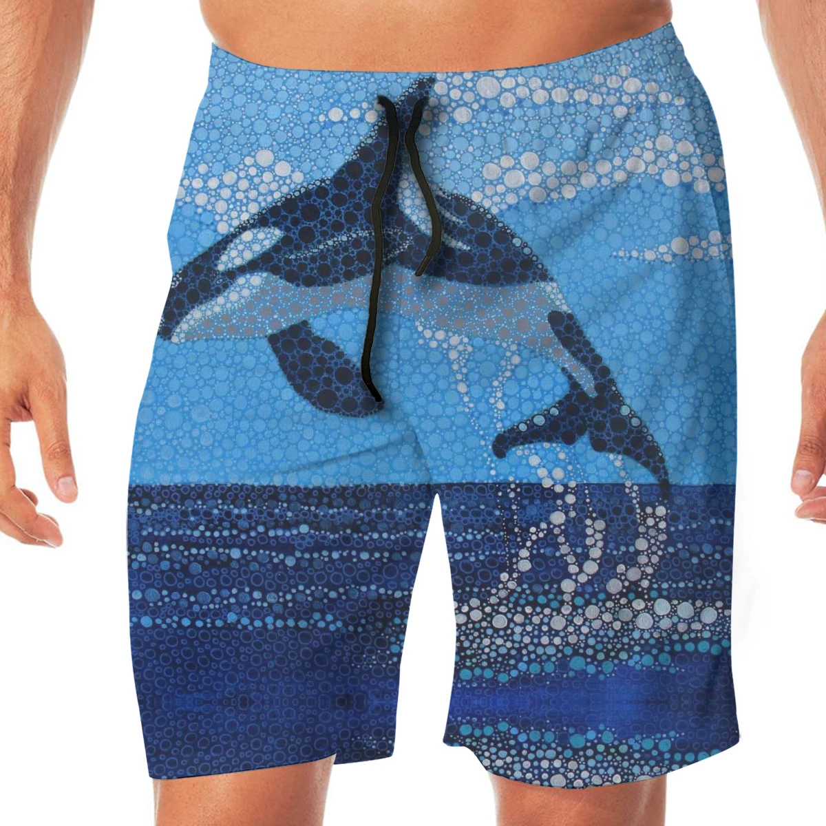 

Summer men's beach shorts Orca Whale shorts men's short trousers