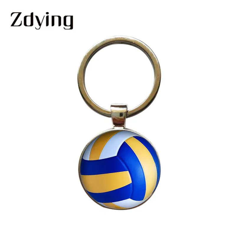 Модный пляжный брелок ручной работы со стеклянным рисунком с кабошоном