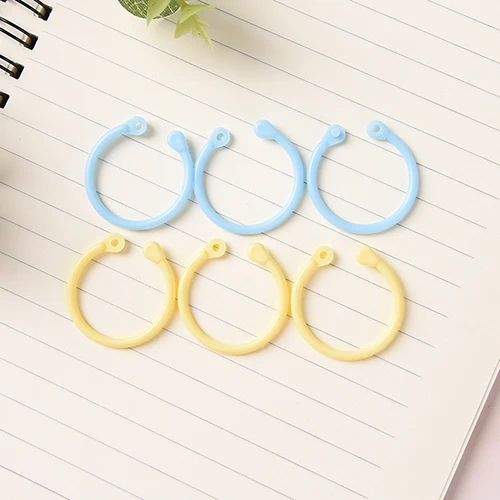 12x Пластиковые Кольца для скрепления блокнот на спирали дневник с отрывными