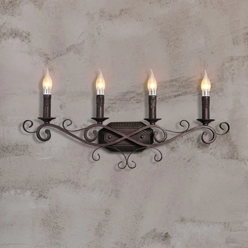 Европейский светильник в стиле лофт светодиодная настенная лампа ретро для