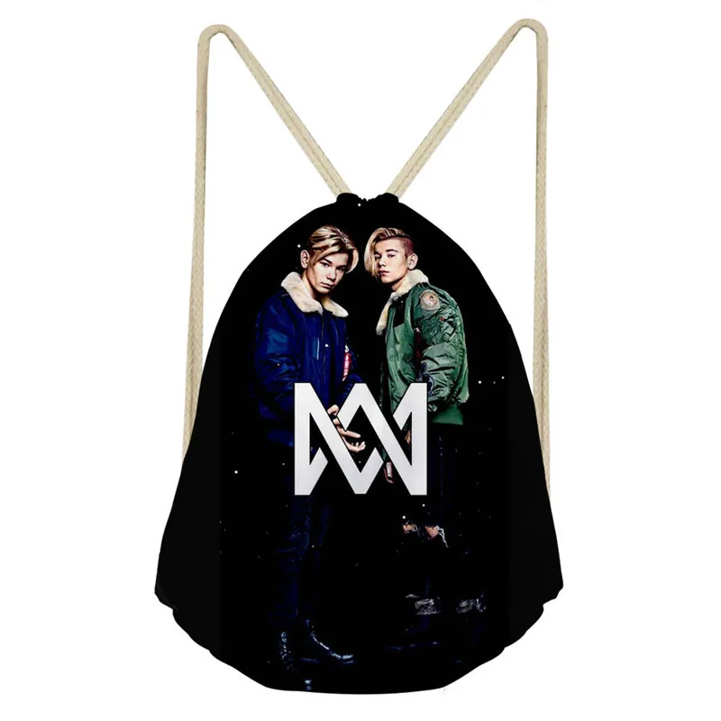 as pictures ThiKin Маркус и Мартинус Drawstring Детская сумка-рюкзак для девочек-подростков небольшие мешки для хранения ежедневный Рюкзак Mochila - Цвет: as pictures