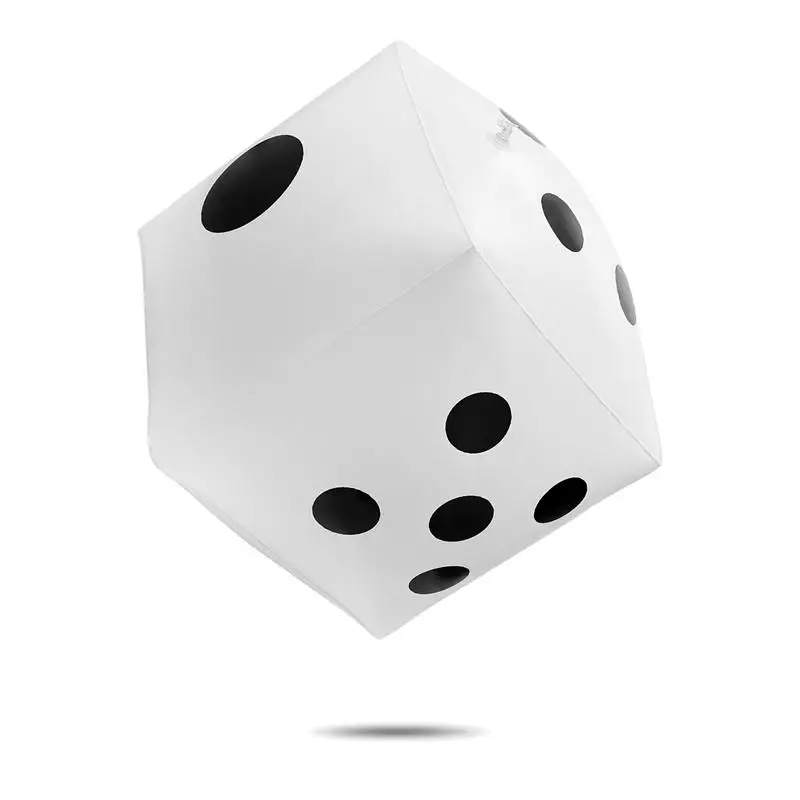 NUOLUX 1 шт. ПВХ надувные большие 32 см белые игральные кости для вечерние украшения