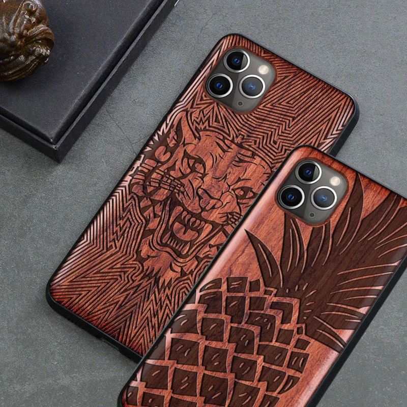 Чехол из натурального дерева для iPhone 7 8 SE 2020 100% 11 Pro X XR XS Max | Мобильные телефоны и