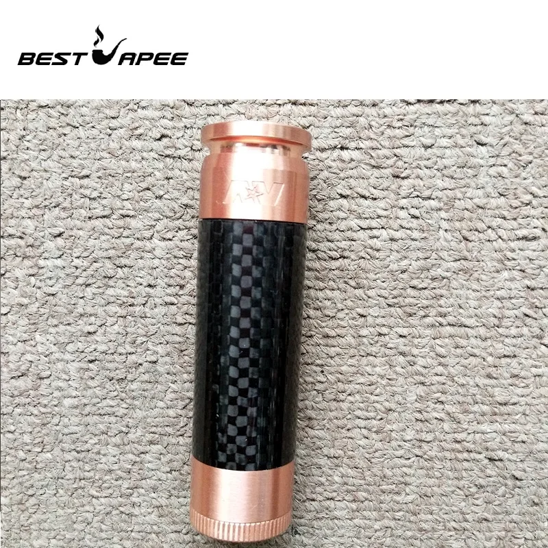 Мод для электронной сигареты AV comyfe Mech mod латунь медь резьба 510 диаметр 25 мм