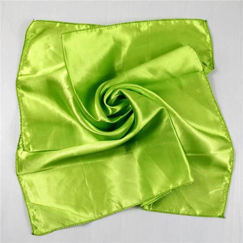 

NEW 50x50CM Fashion Women Solid Square Scarf Fake Silk Wraps Elegant Floral Spring Summer Head Neck Hair Tie Band Neckerchief